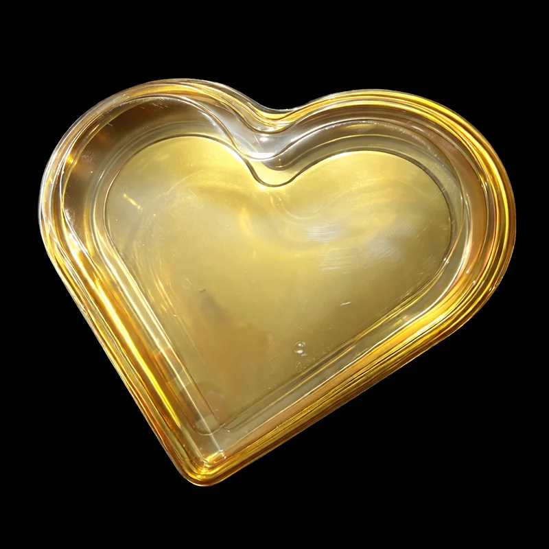 Gold box heart shaped
